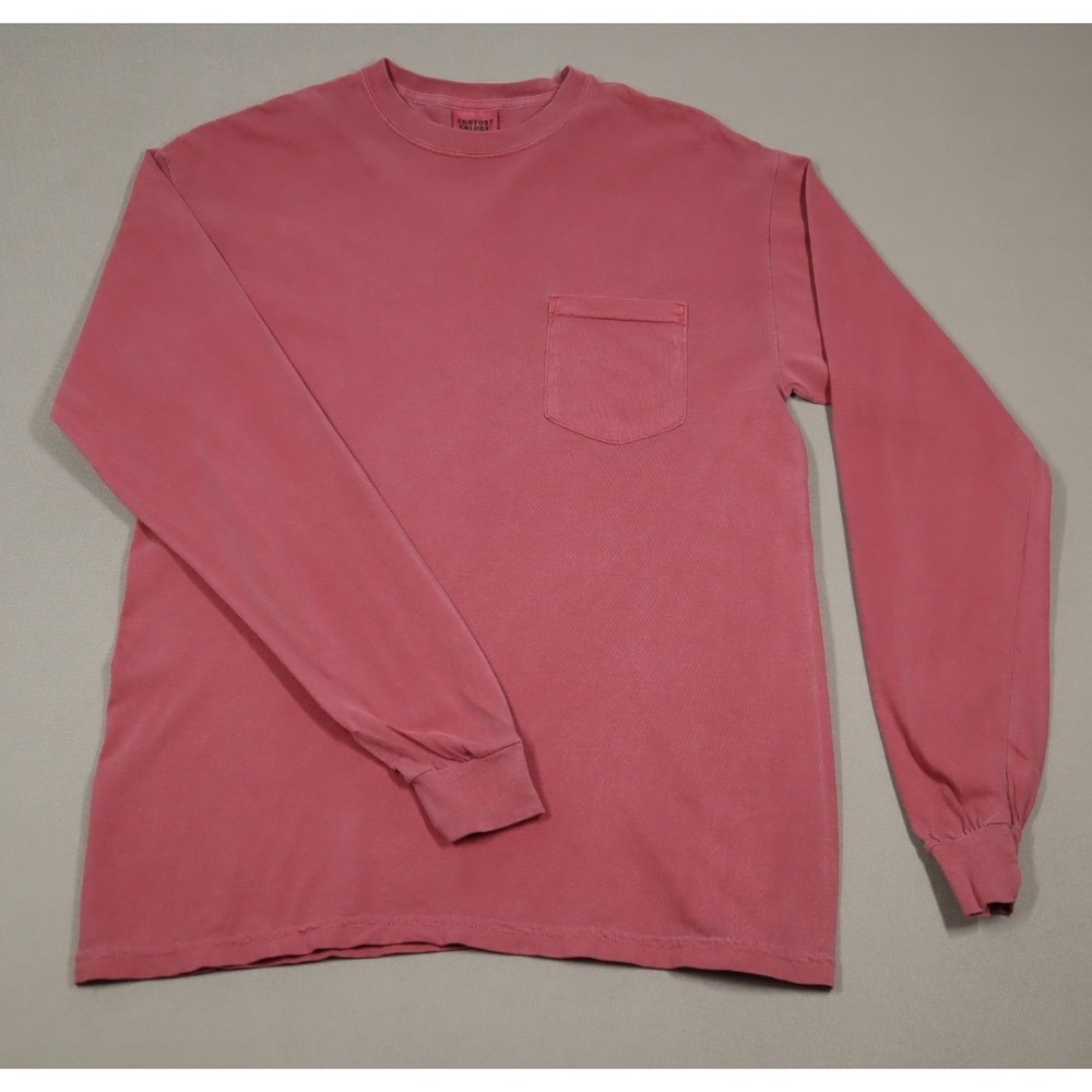 Comfort Colors Red Long Sleeved Pocket Tees‎ - Size M